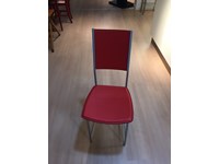 sedia alessia in cuoio rosso di cattelan itala