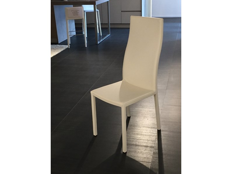 Sedia Bonaldo Milena Pelle Moderno Schienale alto Sedia Bonaldo Milena Pelle Moderno Schienale alto