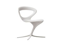 Sedia Callita Infiniti design moderno in poliuretano bianco