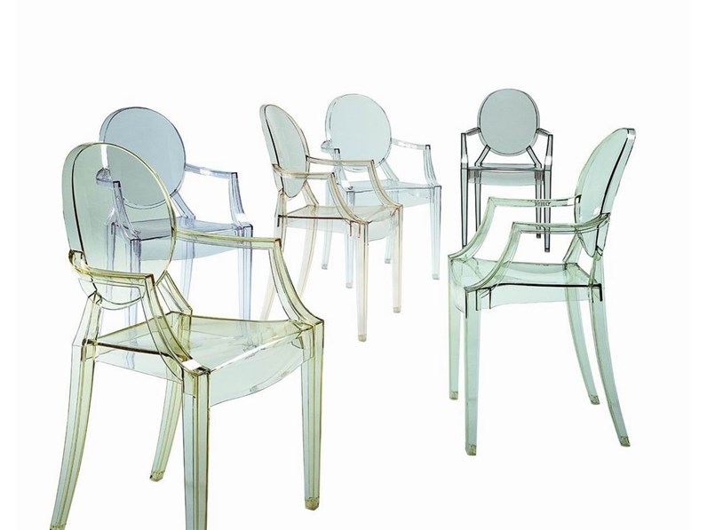 Sedia con braccioli Kartell da cucina in Offerta Outlet Sedia con braccioli Kartell da cucina in Offerta Outlet