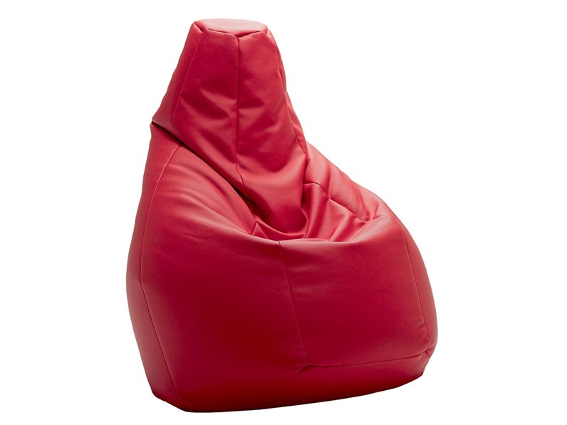 Posh Beanbags - Poltrona a sacco a vela, 200 L, motivo a righe, colore: grigio e bianco