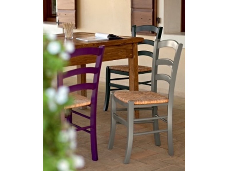 Sedia Da Cucina In Legno Paesana Scontata