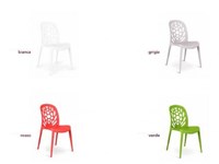 SEDIA IMPILABILE 4 COLORI FINE SERIE