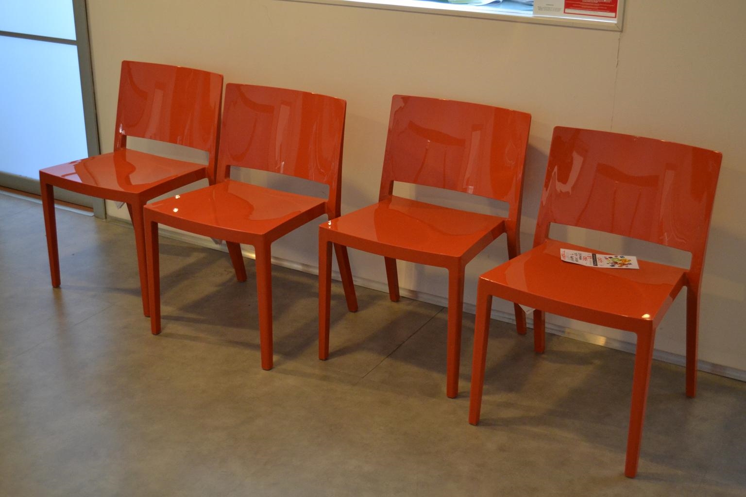 4 Sedie Kartell Lizz arancio Sedie a prezzi scontati