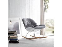 Sedia A dondolo di design La Seggiola mod. Hansel