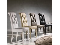 Sedia la Seggiola modello Billionaire bianco, nero, beige e tortora fango
