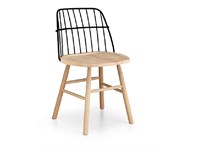sk sedia acciaio e legno made in italy md work srl