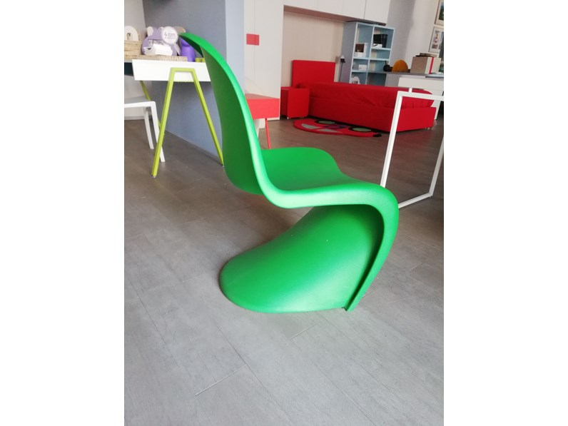 Sedia Panton Chair Verde Vitra Scontata A Prezzi Outlet