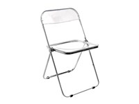 sedie pieghevoli plastica trasparente