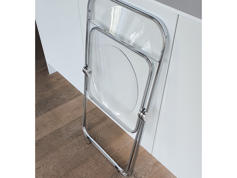 sedie pieghevoli plastica trasparente