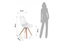 Sedia Tomasucci modello Kiki Wood - White