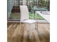 Sedia mod.Belem rivestita in vera pelle