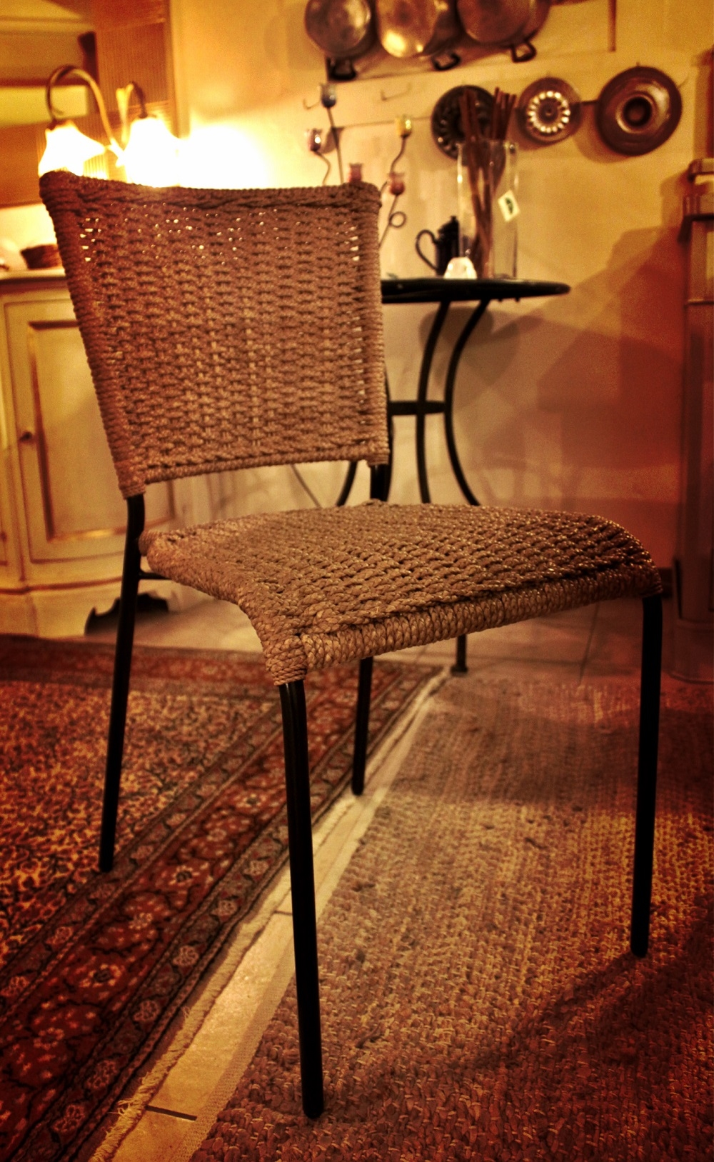 Set 2 sedie rustiche in corda intrecciata elite in offerta al 60 ...
