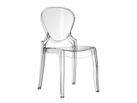 Set 4 sedie Pedrali Queen 650 trasparenti