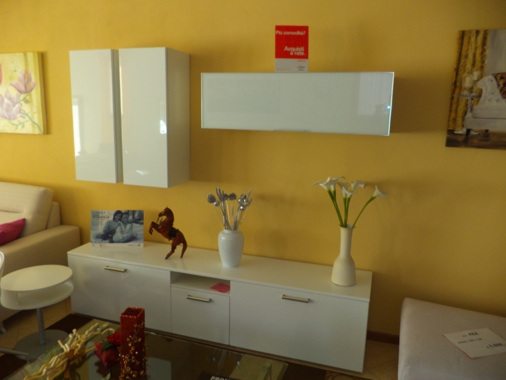 Arredo3 soggiorno time laccato lucido porta tv moderno soggiorni ... Mobili porta tv bonaldo