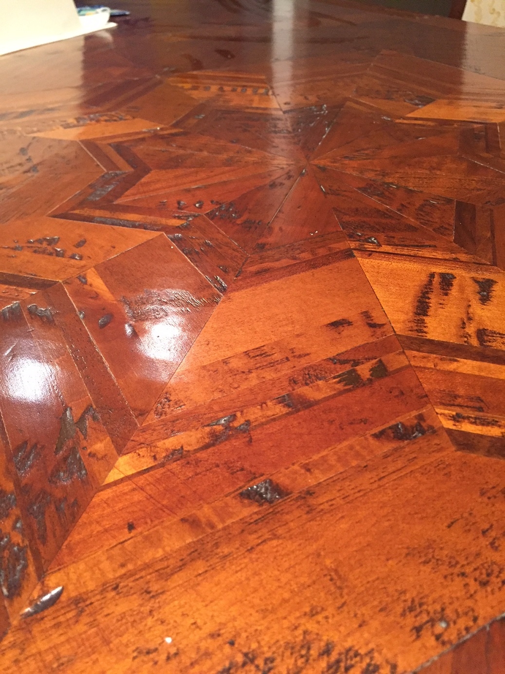 Arte brotto soggiorno vere antichità : credenza tavolo con 6 sedie ...