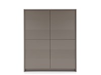 Credenza Password di Calligaris, 2+2 ante, Tortora Opaco