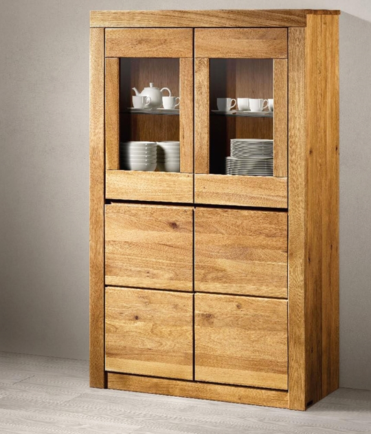 Credenza vetrinetta in legno massello 48% soggiorni a prezzi ... Madia cucina