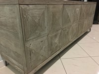 Credenza Madia Dialma Brown finitura grigio ossidato in legno vecchio DB003987