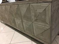 Credenza Madia Dialma Brown finitura grigio ossidato in legno vecchio DB003987