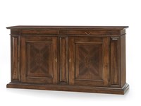 Credenza margherita in legno massello tinta noce