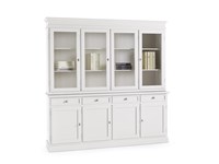 credenza base e alzata vetrinetta in stile schabby chic