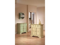 Credenzina mod.Chantal laccata con decori