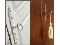vetrinetta cristaliera in legno stile shabby chic Mottes Mobili