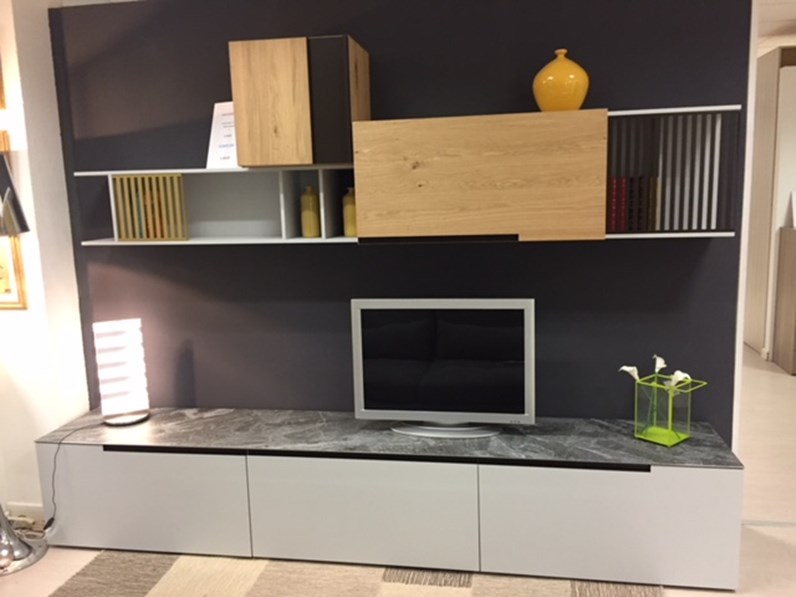 Dallagnese soggiorno slim/speed legno pareti attrezzate design Pareti attrezzate design