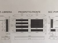 Composizione Feg modello Headline-parete soggiorno Laccato Opaco Bianco e Nero Soggiorno completo di Design.