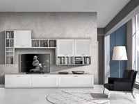 Gierre Mobili Soggiorno Jazz Laminato Materico Pareti attrezzate Moderno