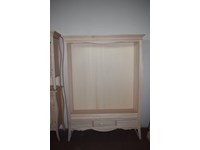 Liberia in legno shabby chic finiture colorazione a scelta