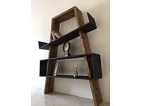 Libreria Dialma Brown in legno di pino vecchio modello 4508