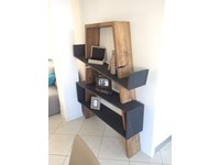 Libreria Dialma Brown in legno di pino vecchio modello 4508