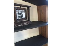 Libreria Dialma Brown in legno di pino vecchio modello 4508