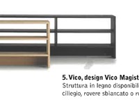 libreria flou in legno rovere moro