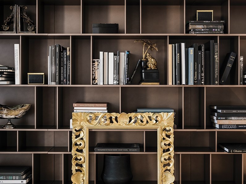 Scaffale Libreria Ferro Colore Bianco Con Ripiani In Legno L 120 H150 - Foto 14