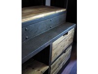 libreria industrial con scala legno masello e ferro in offerta scontatissima outlet offerta outlet 160 x 45 x h 244