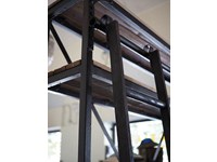 libreria industrial con scala legno masello e ferro in offerta scontatissima outlet offerta outlet 160 x 45 x h 244