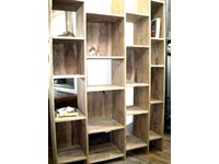 libreria minimal zen il rovere massello light india in offerta