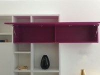 Libreria moderna in legno bianco