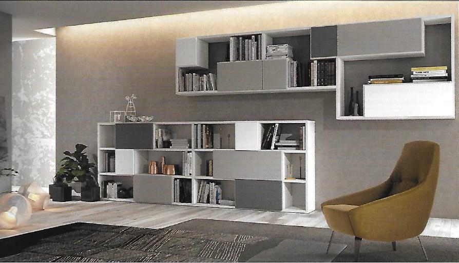 Libreria moderna in crash bambu' soggiorni a prezzi scontati Librerie moderne in rovere