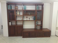 libreria in noce arte povera a prezzo scontato