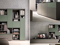 Libreria porta Tv living moderno Orme dey