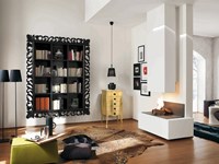 Libreria sospesa Leonardo con cornice