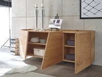 Madia moderna in legno rovere 3 ante sconto -49%