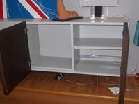 Madia Fly Besana in rovere grigio e laccato pioggia