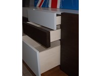 Madia Fly Besana in rovere grigio e laccato pioggia