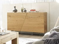 Credenza a 2 ante in legno massello di rovere sconto -45%