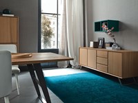 Credenza moderna Angolo in Rovere